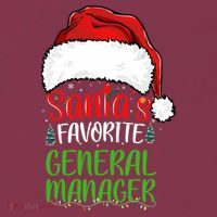 SantaS Favorite General Manager Funny Christmas 16oz Travel Tumbler thumb 2