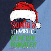 SantaS Favorite General Manager Funny Christmas Raglan Baseball Sleeve Shirt thumb 2