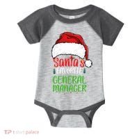 SantaS Favorite General Manager Funny Christmas Infant Baby Jersey Bodysuit thumb 0