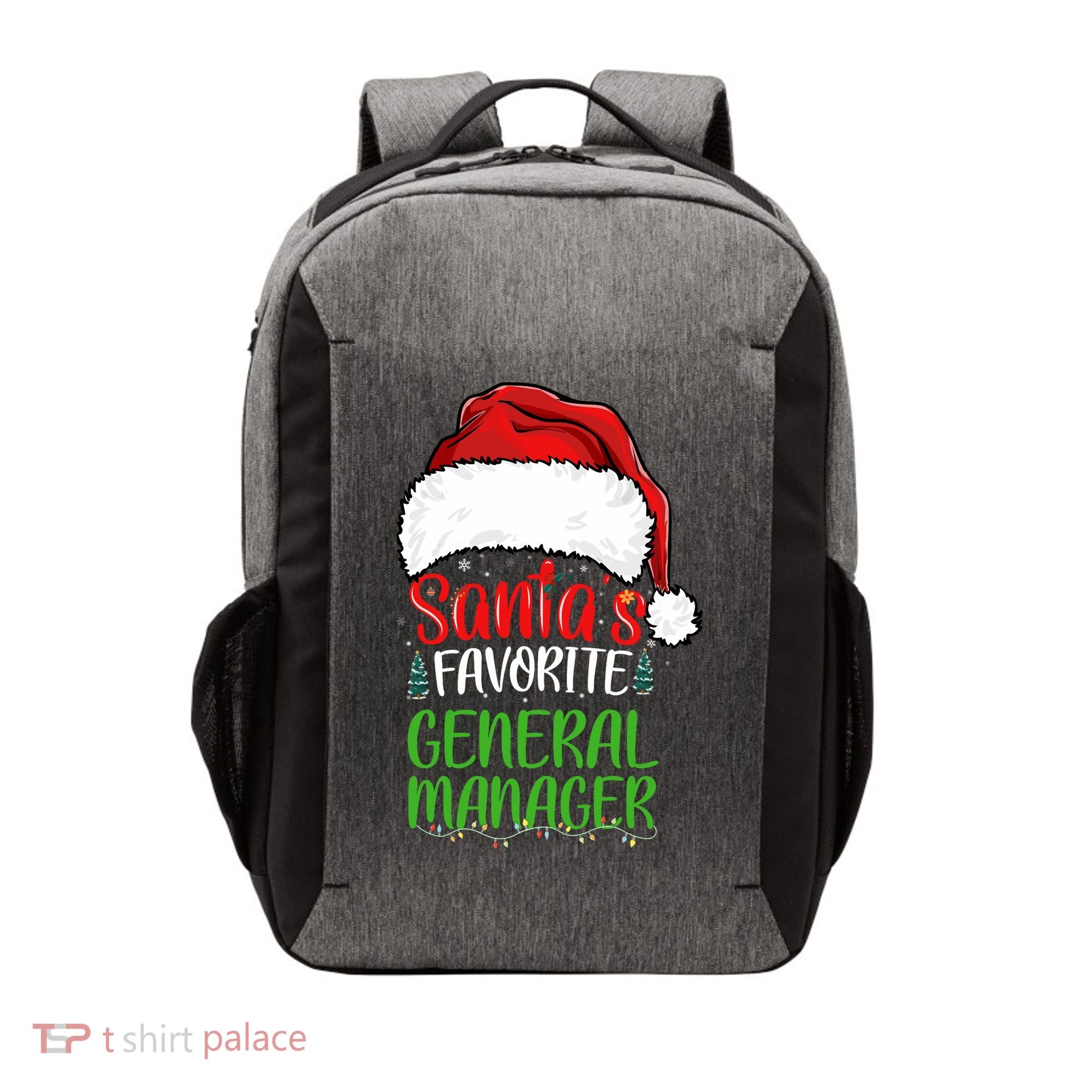 SantaS Favorite General Manager Funny Christmas Vector Backpack