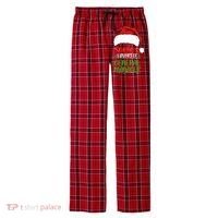SantaS Favorite General Manager Funny Christmas Men's Flannel Plaid Pajama Pants thumb 0