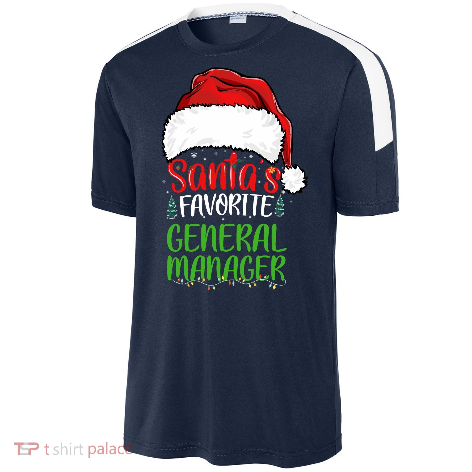 SantaS Favorite General Manager Funny Christmas Sport-Tek Competitor United Soccer Jersey