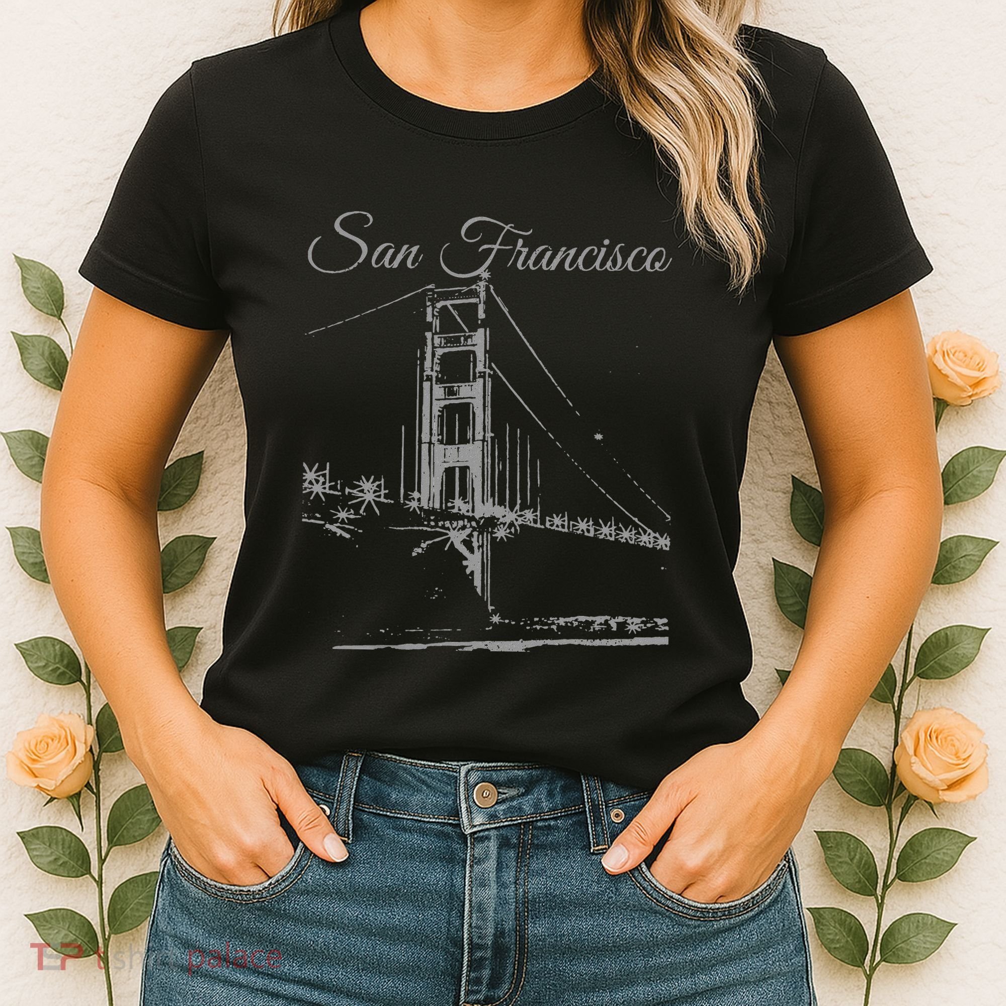 San Francisco Golden Gate Bridge California Usa Souvenir Women's T-Shirt