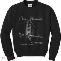 San Francisco Golden Gate Bridge California Usa Souvenir Kids Sweatshirt thumb 0
