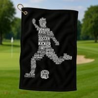 Soccer Fan Gift Soccer Player Gift Soccer Gift Golf Towel thumb 1