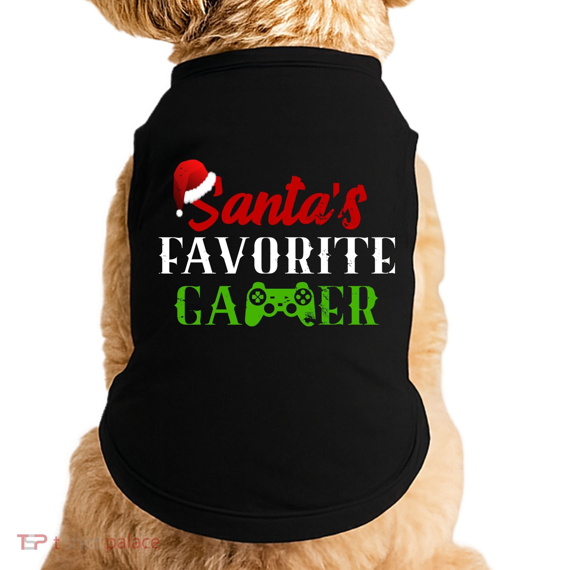 Santa's Favorite Gamer Doggie Tank