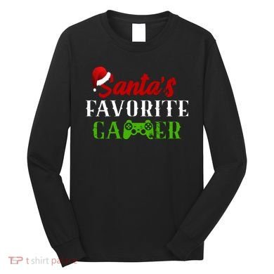 Santa's Favorite Gamer Long Sleeve Shirt