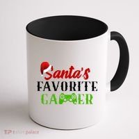 Santa's Favorite Gamer Coffee Mug thumb 1