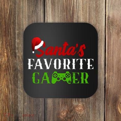 Santa's Favorite Gamer Coaster