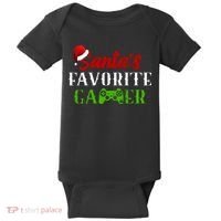 Santa's Favorite Gamer Baby Bodysuit thumb 0