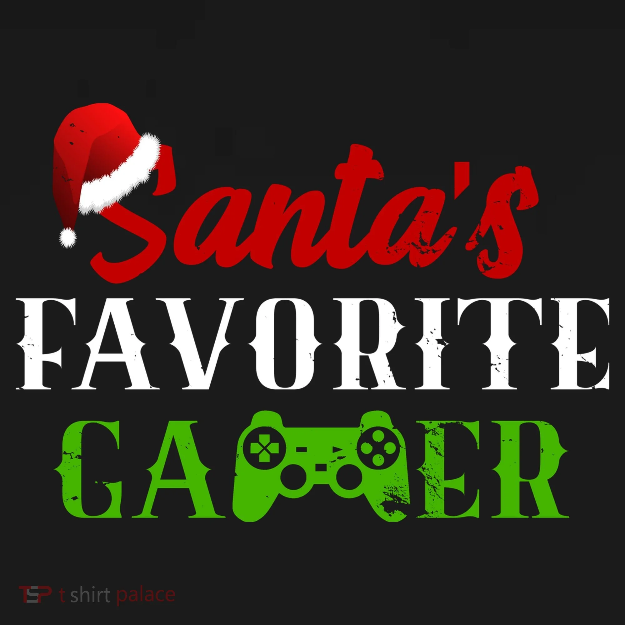 Santa's Favorite Gamer Baby Bodysuit