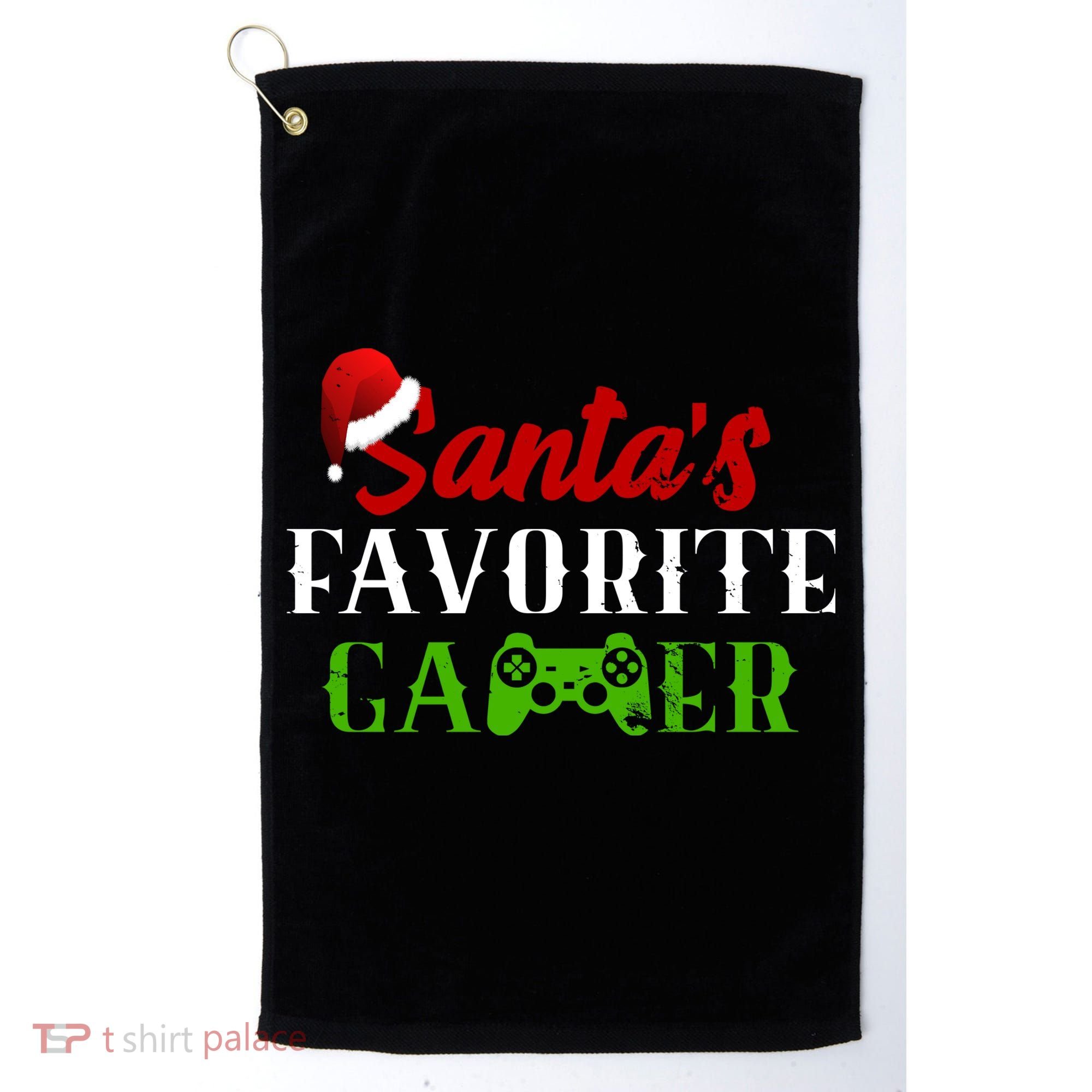 Santa's Favorite Gamer Golf Towel