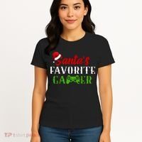 Santa's Favorite Gamer Women's T-Shirt thumb 4