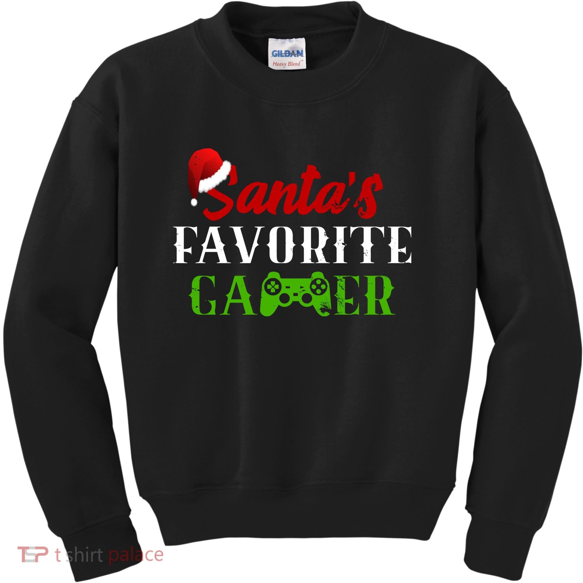 Santa's Favorite Gamer Kids Sweatshirt