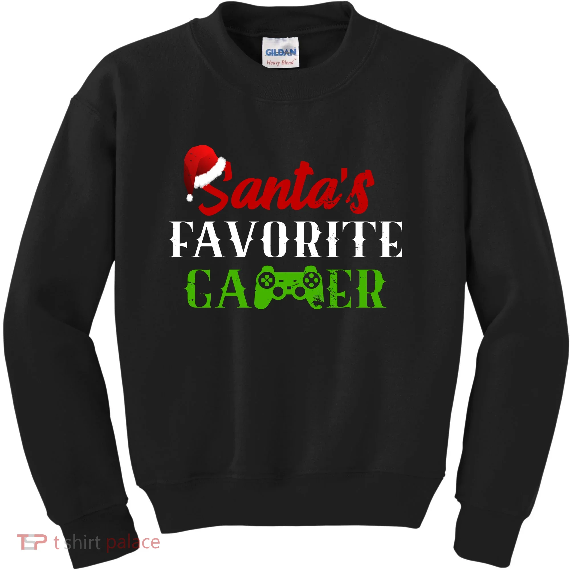 Santa's Favorite Gamer Kids Sweatshirt