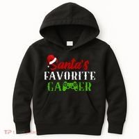 Santa's Favorite Gamer Kids Hoodie thumb 0