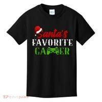 Santa's Favorite Gamer Kids T-Shirt thumb 0