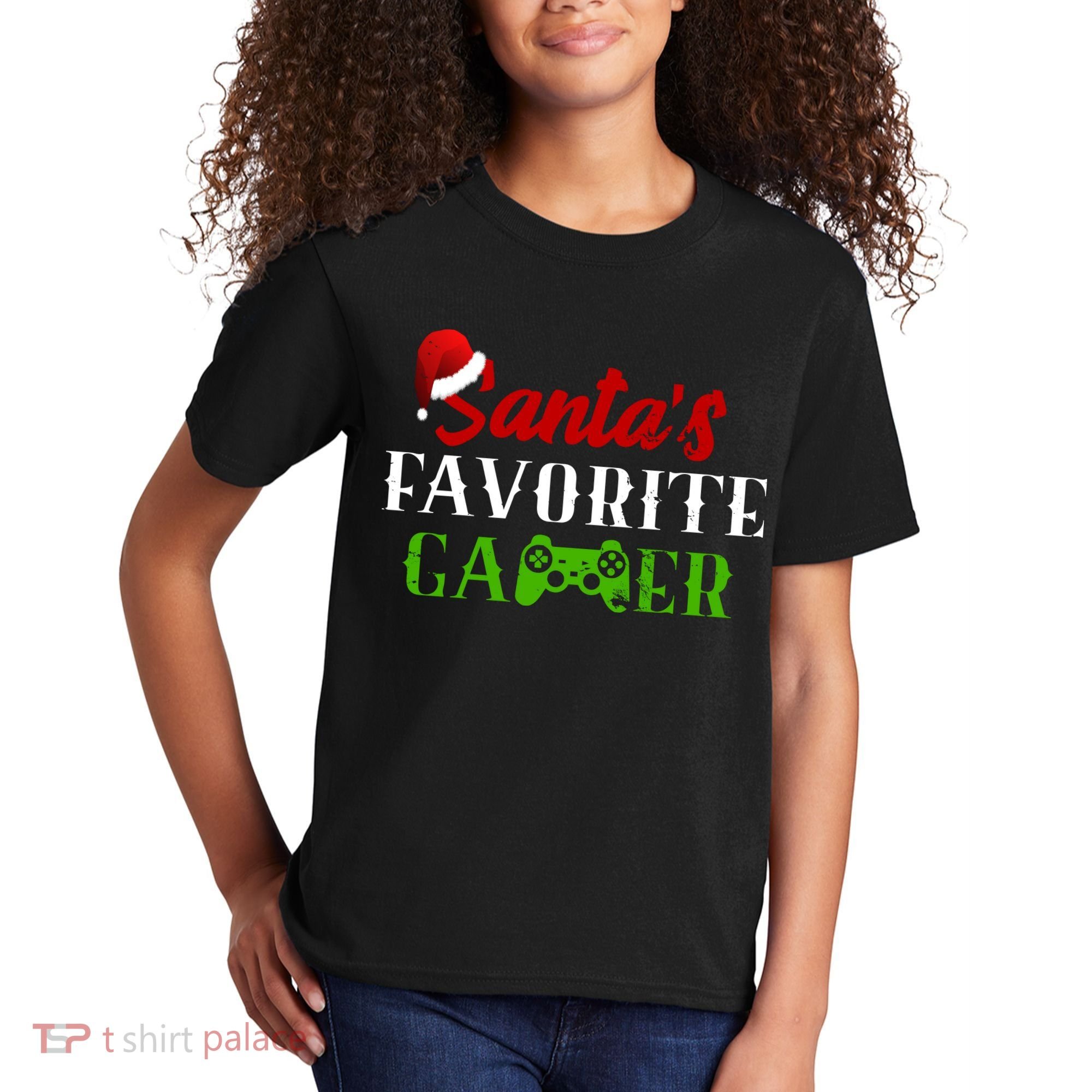Santa's Favorite Gamer Kids T-Shirt