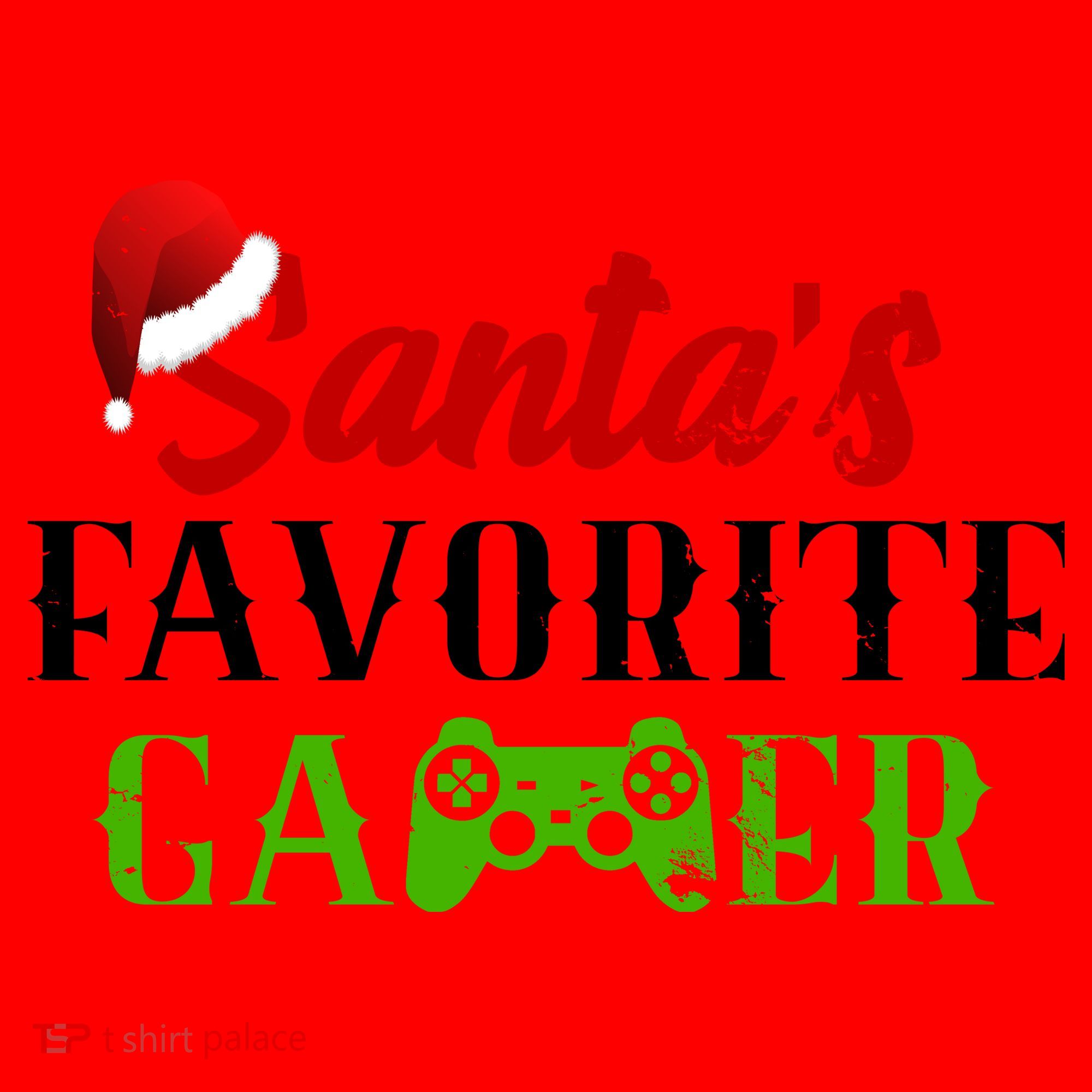 Santa's Favorite Gamer Santa Hat