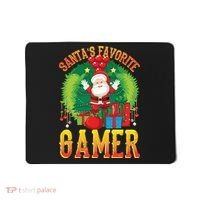 Santa's Favorite Gamer Funny Christmas Gaming Mousepad thumb 0