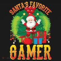 Santa's Favorite Gamer Funny Christmas Gaming Women's Tank Top thumb 5