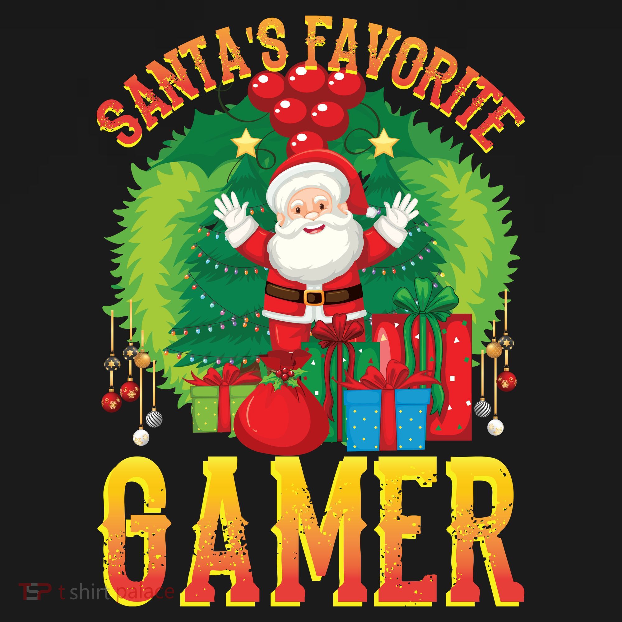 Santa's Favorite Gamer Funny Christmas Gaming Visor