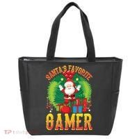 Santa's Favorite Gamer Funny Christmas Gaming Tote Bag thumb 0