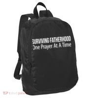 Surviving Fatherhood Gift One Prayer At A Time Gift Cool Gift Port Authority Crush Ripstop Backpack thumb 0
