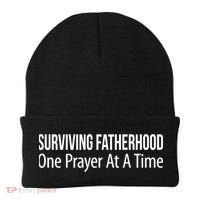 Surviving Fatherhood Gift One Prayer At A Time Gift Cool Gift Beanie thumb 0