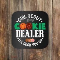 Scout For Girl Cookie Dealer Coaster thumb 0
