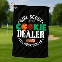 Scout For Girl Cookie Dealer Golf Towel thumb 1