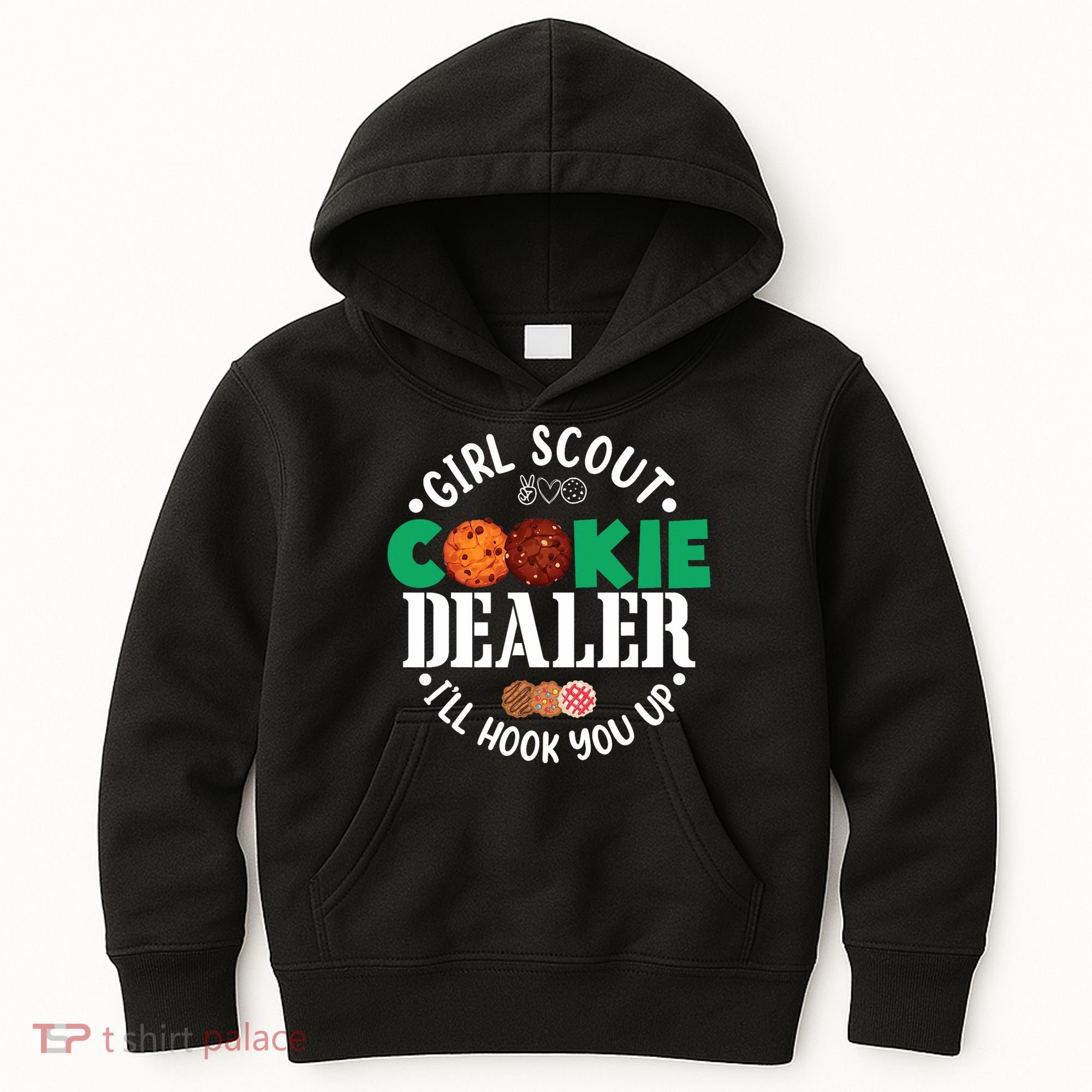 Scout For Girl Cookie Dealer Kids Hoodie