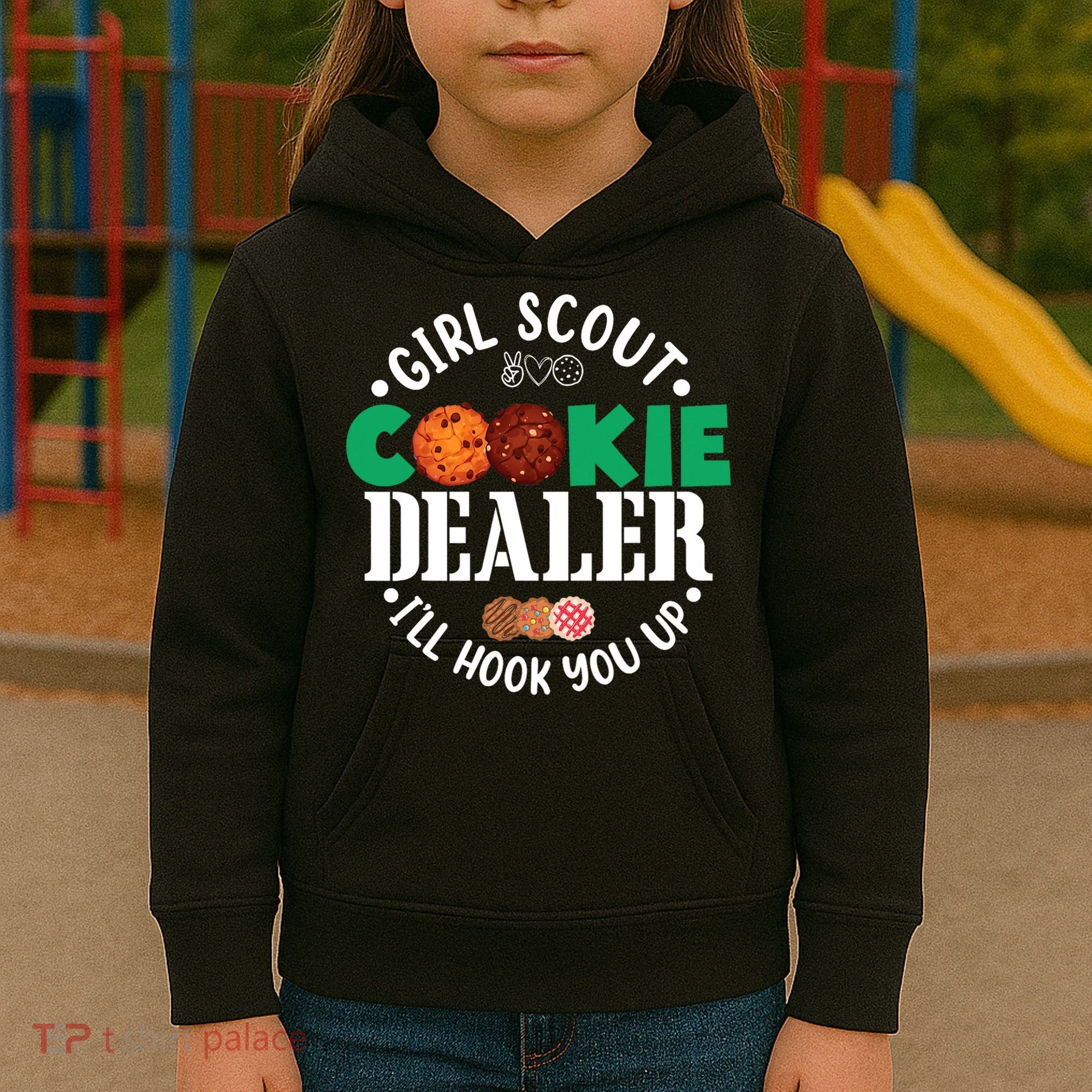 Scout For Girl Cookie Dealer Kids Hoodie