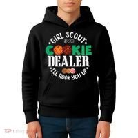 Scout For Girl Cookie Dealer Kids Hoodie thumb 4