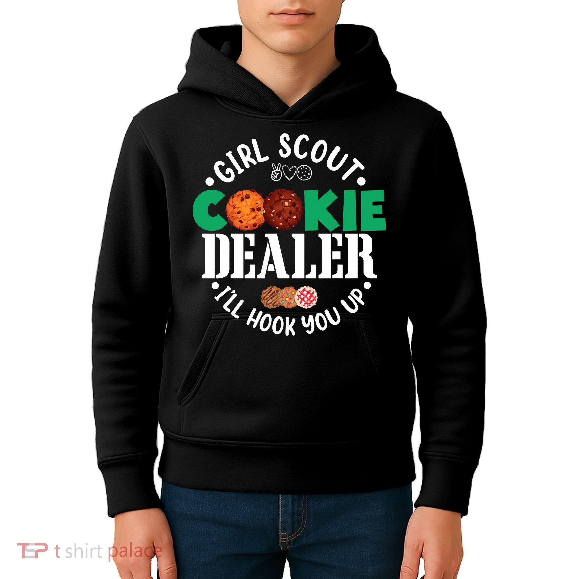 Scout For Girl Cookie Dealer Kids Hoodie