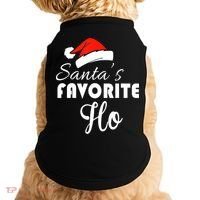 SantaS Favorite Ho Dirty Christmas Doggie Tank thumb 0