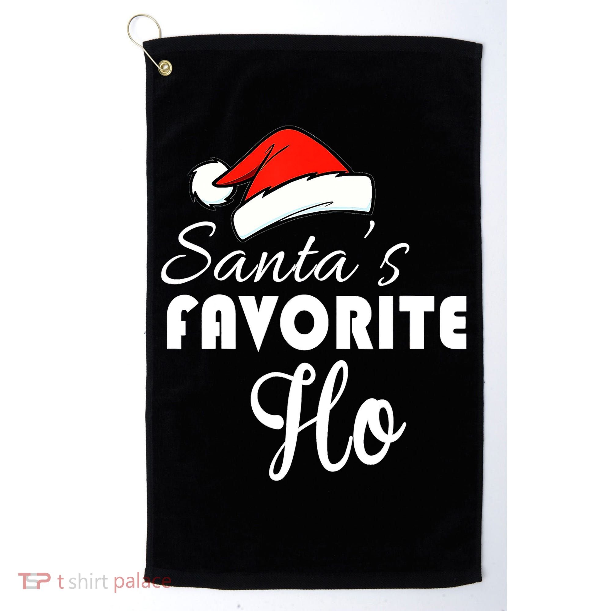 SantaS Favorite Ho Dirty Christmas Golf Towel