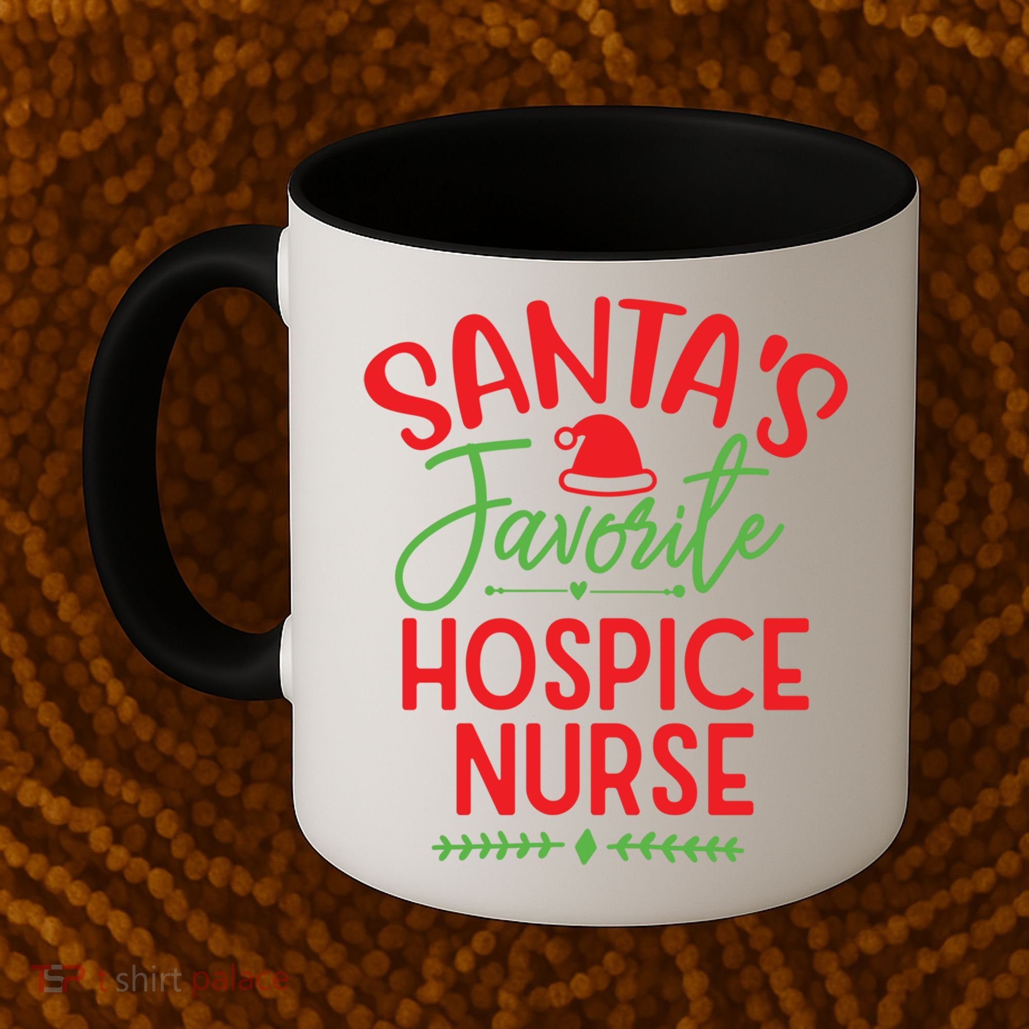 SantaS Favorite Hospice Nurse Christmas Cool Gift Coffee Mug