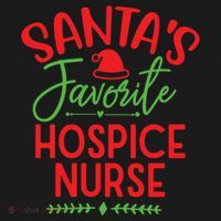 SantaS Favorite Hospice Nurse Christmas Cool Gift Pajama Set thumb 2