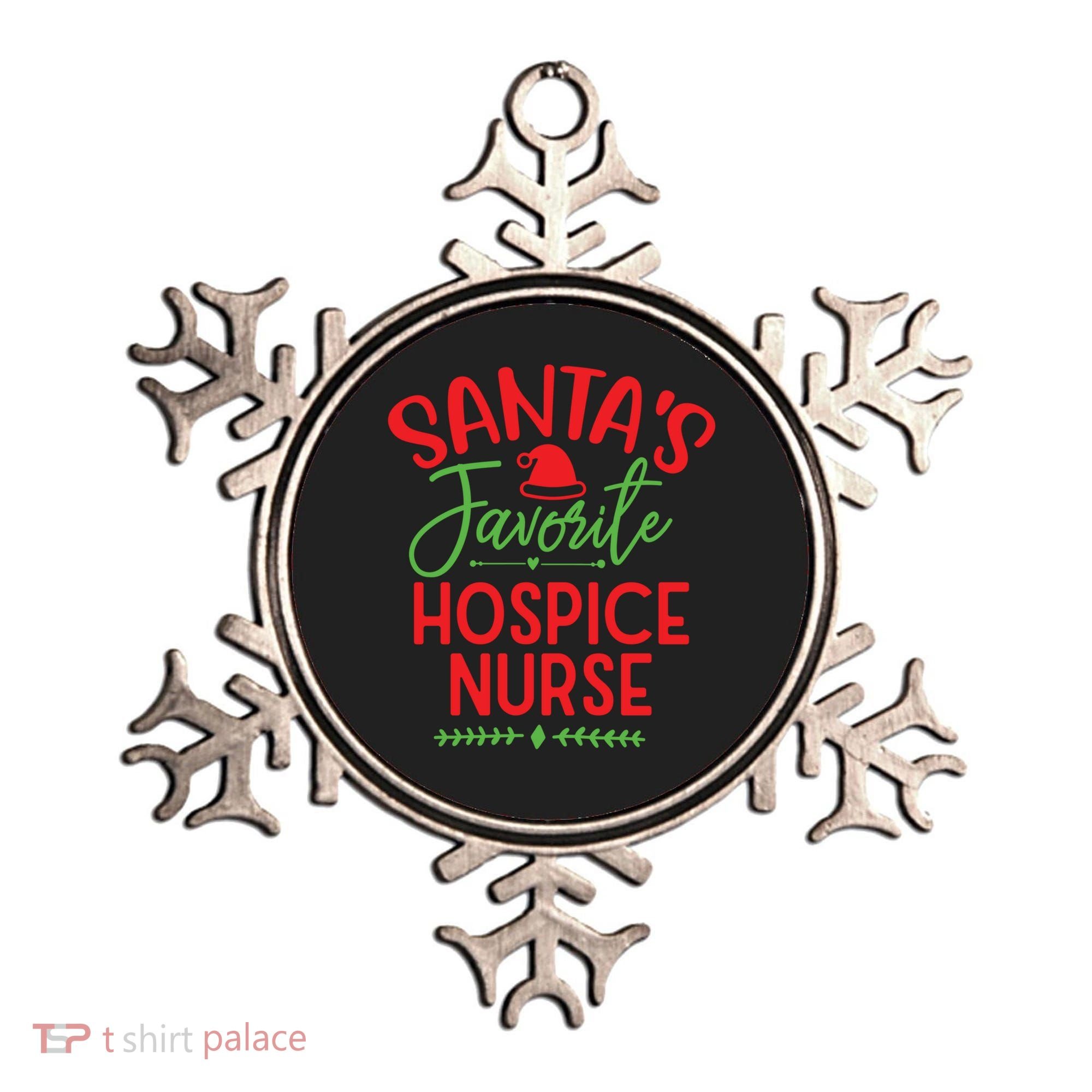 SantaS Favorite Hospice Nurse Christmas Cool Gift Ornament