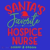 SantaS Favorite Hospice Nurse Christmas Cool Gift Mousepad thumb 1