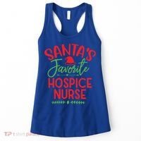 SantaS Favorite Hospice Nurse Christmas Cool Gift Women's Tank Top thumb 0