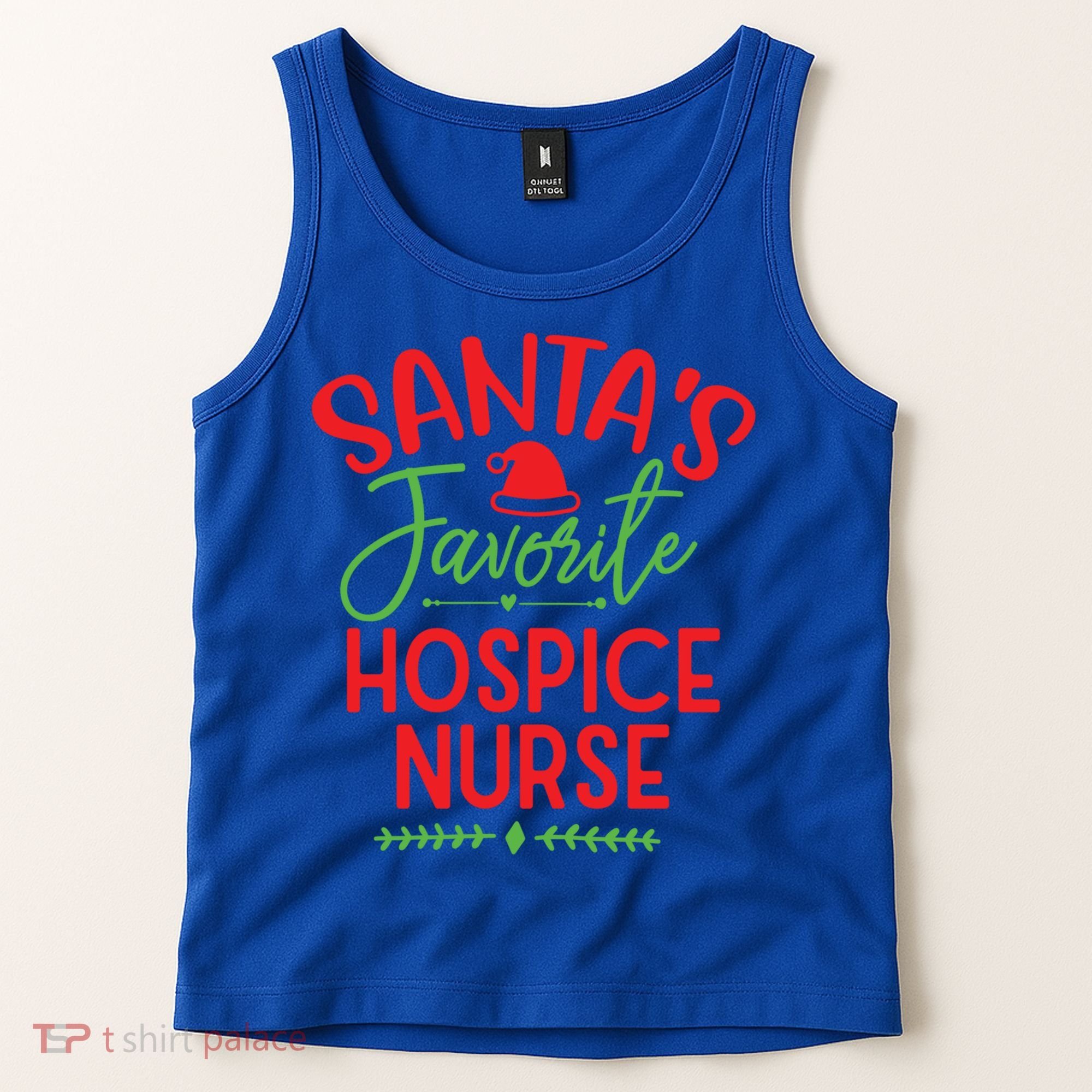 SantaS Favorite Hospice Nurse Christmas Cool Gift Tank Top