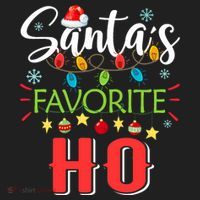 SantaS Favorite Ho Xmas Light Santa Hat Christmas Gift Women's Sweatshirt thumb 2