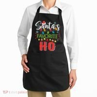 SantaS Favorite Ho Xmas Light Santa Hat Christmas Gift Apron thumb 2