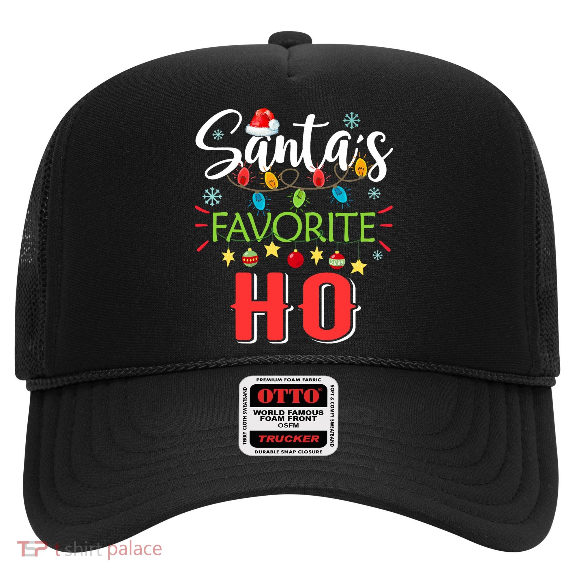 SantaS Favorite Ho Xmas Light Santa Hat Christmas Gift Hat