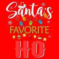 SantaS Favorite Ho Xmas Light Santa Hat Christmas Gift Santa Hat thumb 1