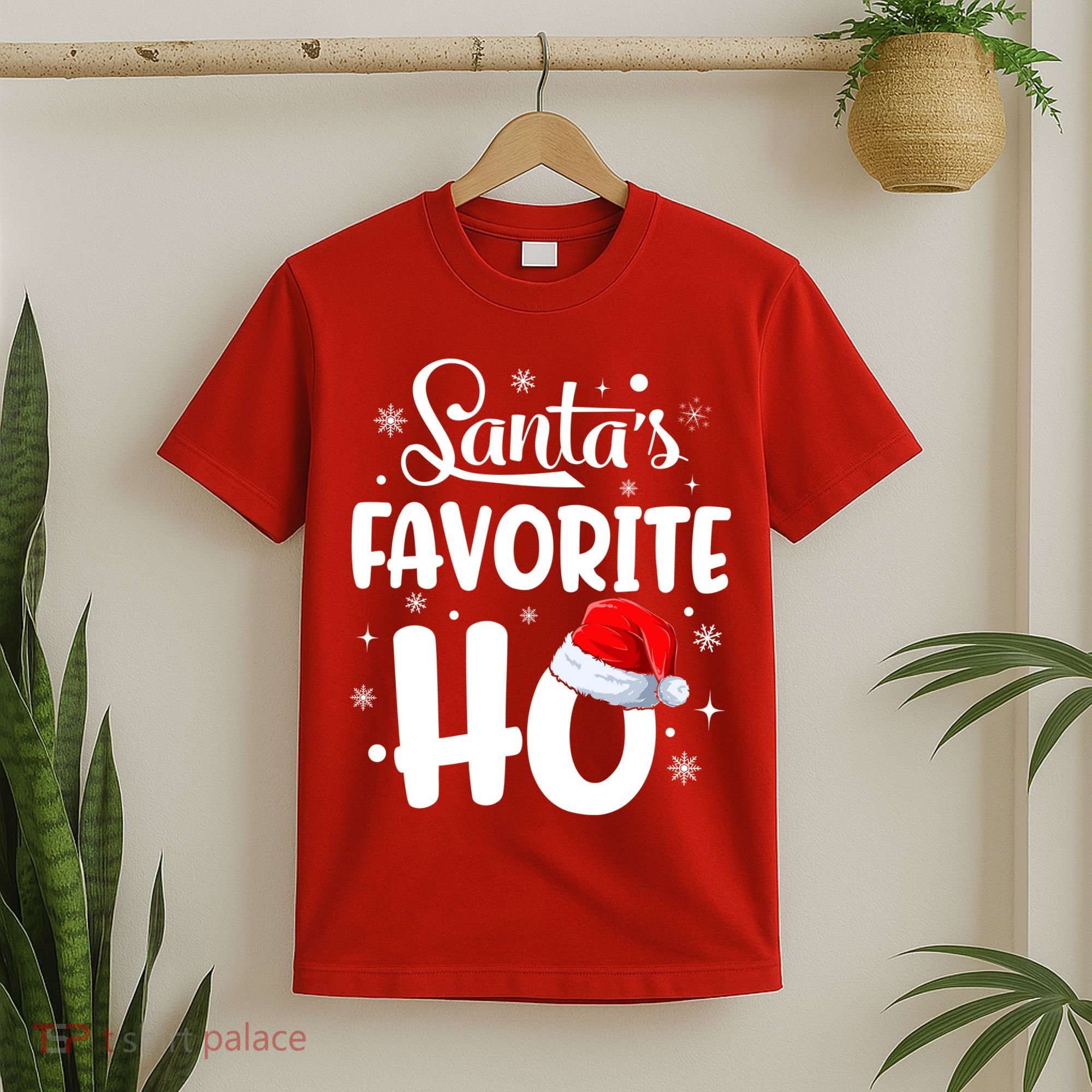SantaS Favorite Ho Funny Merry Christmas Xmas Family Matching Pjs T-Shirt