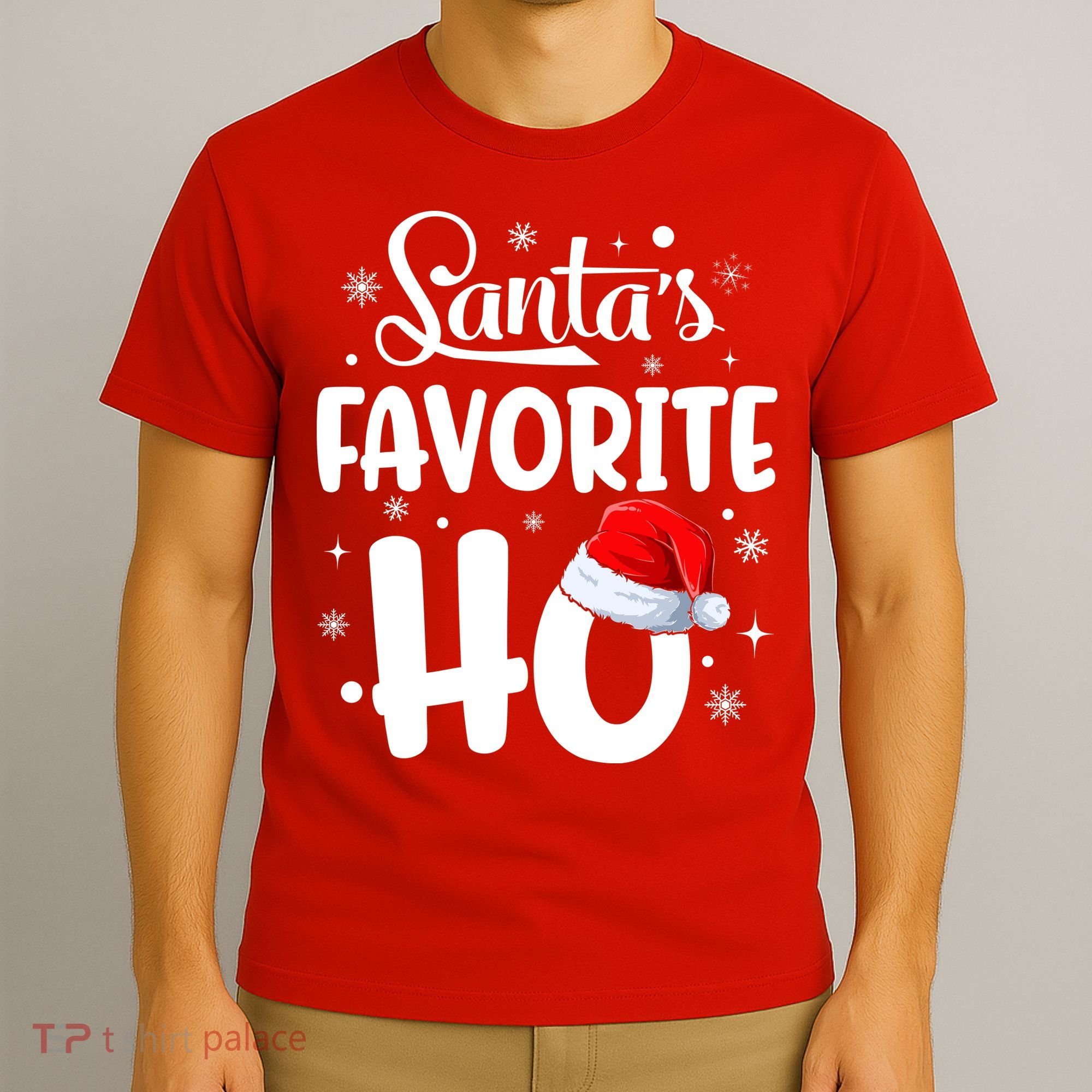 SantaS Favorite Ho Funny Merry Christmas Xmas Family Matching Pjs T-Shirt