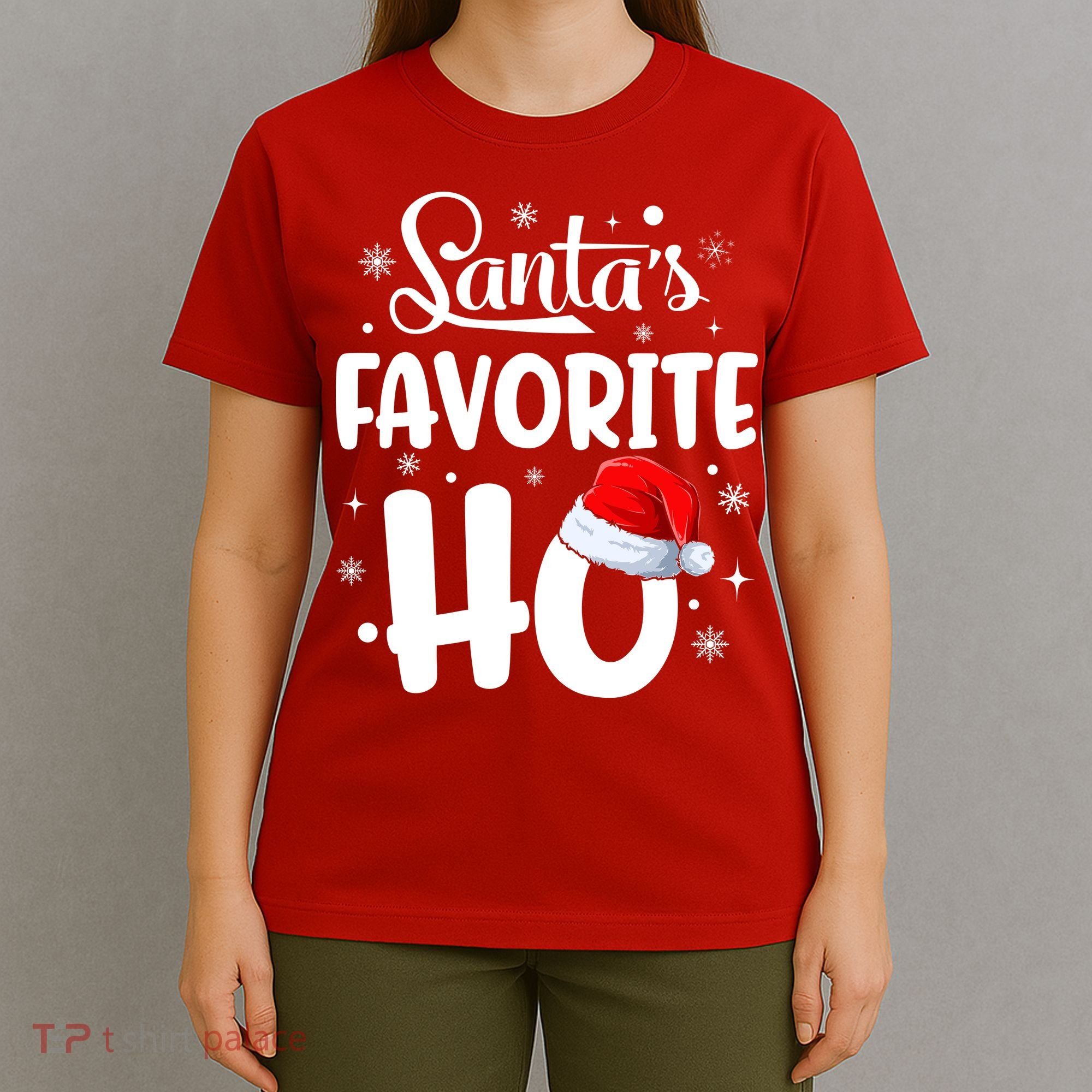 SantaS Favorite Ho Funny Merry Christmas Xmas Family Matching Pjs T-Shirt